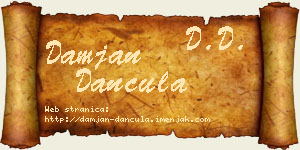 Damjan Dančula vizit kartica